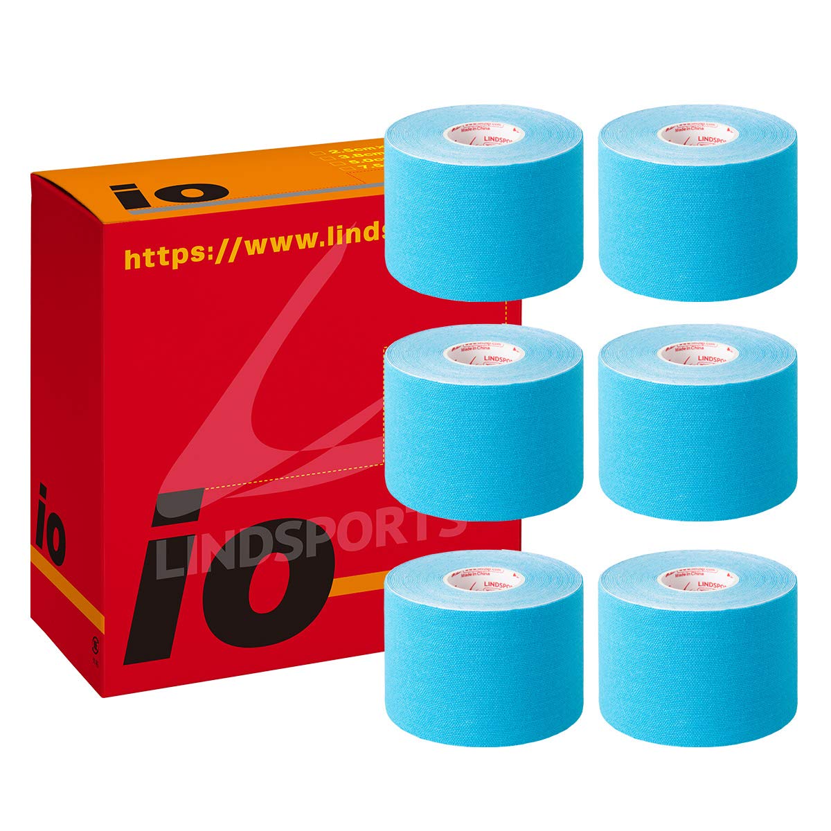 

LINDSPORTS Io Tape (Blue) (50mm width/6 rolls)