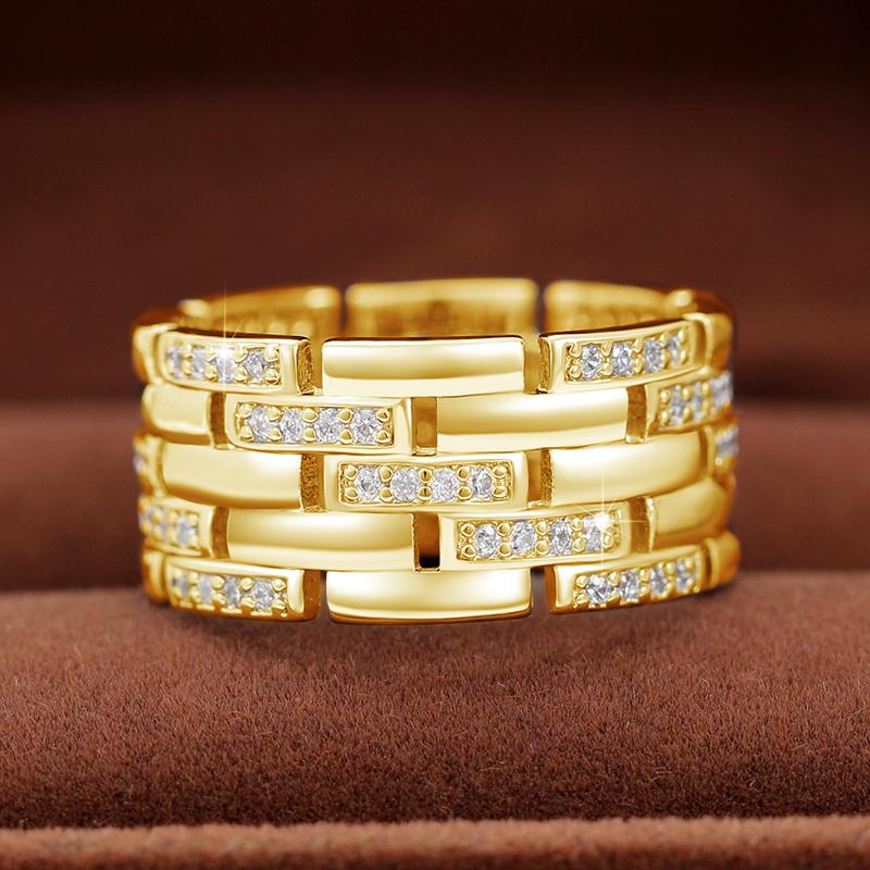 

Современное модное металлическое кольцо золотого цвета для женщин, неправильной формы, с кубическим цирконием, для повседневной носки, для вечеринок, эффектное украшение, горячее 10