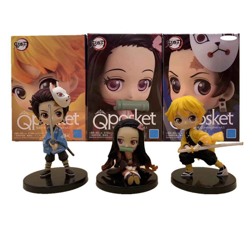 Demon Slayer Nezuko Zenitsu Tanjirou Giyuu Inosuke Q Ver Action Figures Toys Kimetsu No Yaiba Anime Pvc Figurine Toy 3pcs Set Buy At A Low Prices On Joom E Commerce Platform