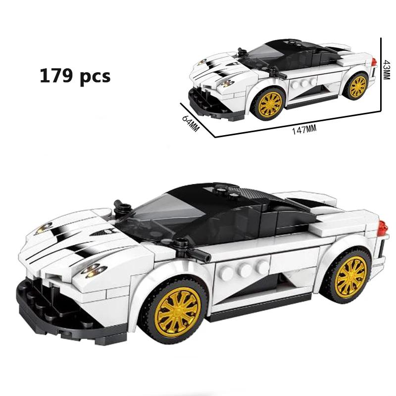 For Technical City Speed Champions Sports Car Racing Car Super Racers Figures Building Blocks Bricks Garage Toys Gifts Friends