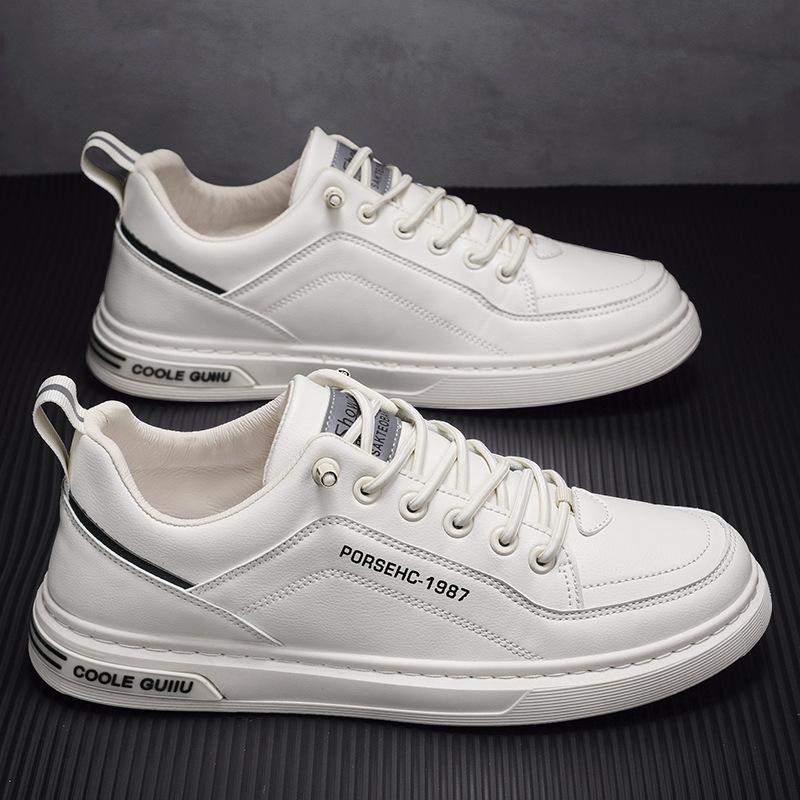 

2025 весенняя трендовая обувь универсальная мужская обувь на одной педали белого цвета корейская версия дезодорирующая повседневная спортивная обувь для скейтборда мужская 44 бежевый