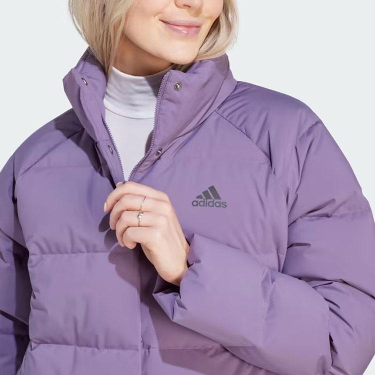 Adidas Helionic Relaxed Dámská péřová bunda Fialová IK3196