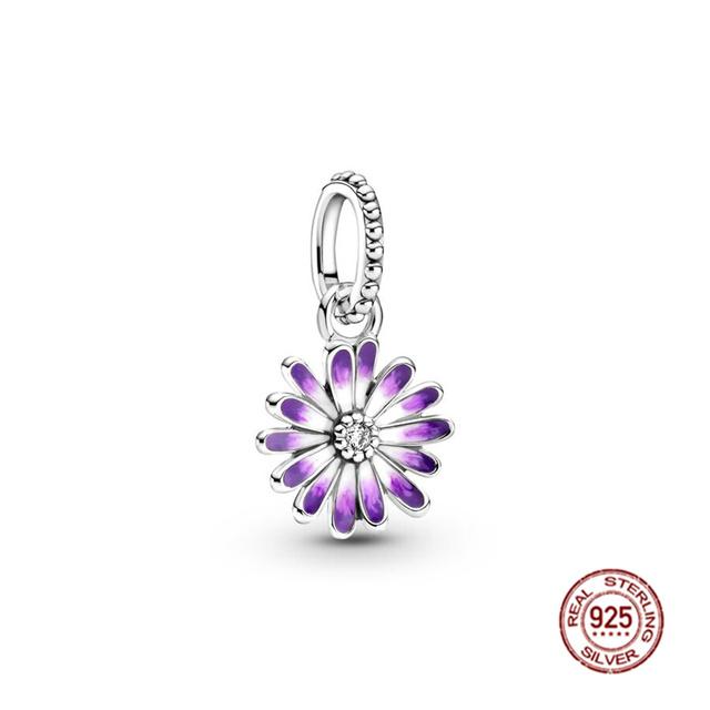 Подвеска подходит для браслета/ожерелья из стерлингового серебра 925 пробы, ювелирные изделия, очаровательная бусина, пчела, розовые бусины-бабочки