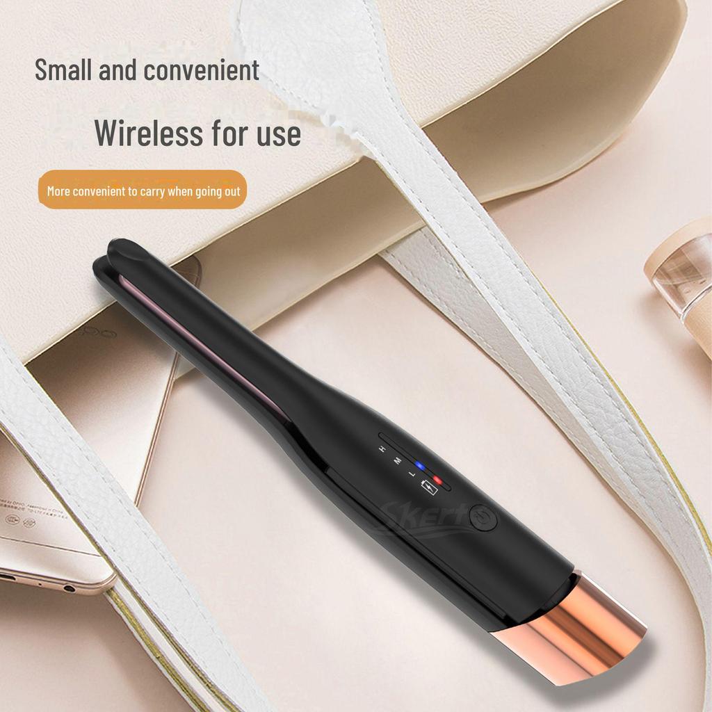 Koreańska Bezprzewodowa Prostownica i Lokówka USB do Krótkich Włosów Męskich