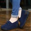 Fashion Casual women's shoes spring new thick-soled wedge-heeled shoes genuine leather rocking shoes tassel platform suede leather