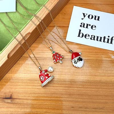 Weihnachtsabend Nicht Verblassende Beste Freunde Paar Schwester Halskette - Vielseitige Niedliche Schlüsselbeinkette