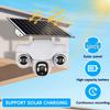 4G Triple-Lens Solar Camera with HD Night Vision & WiFi Connectivity