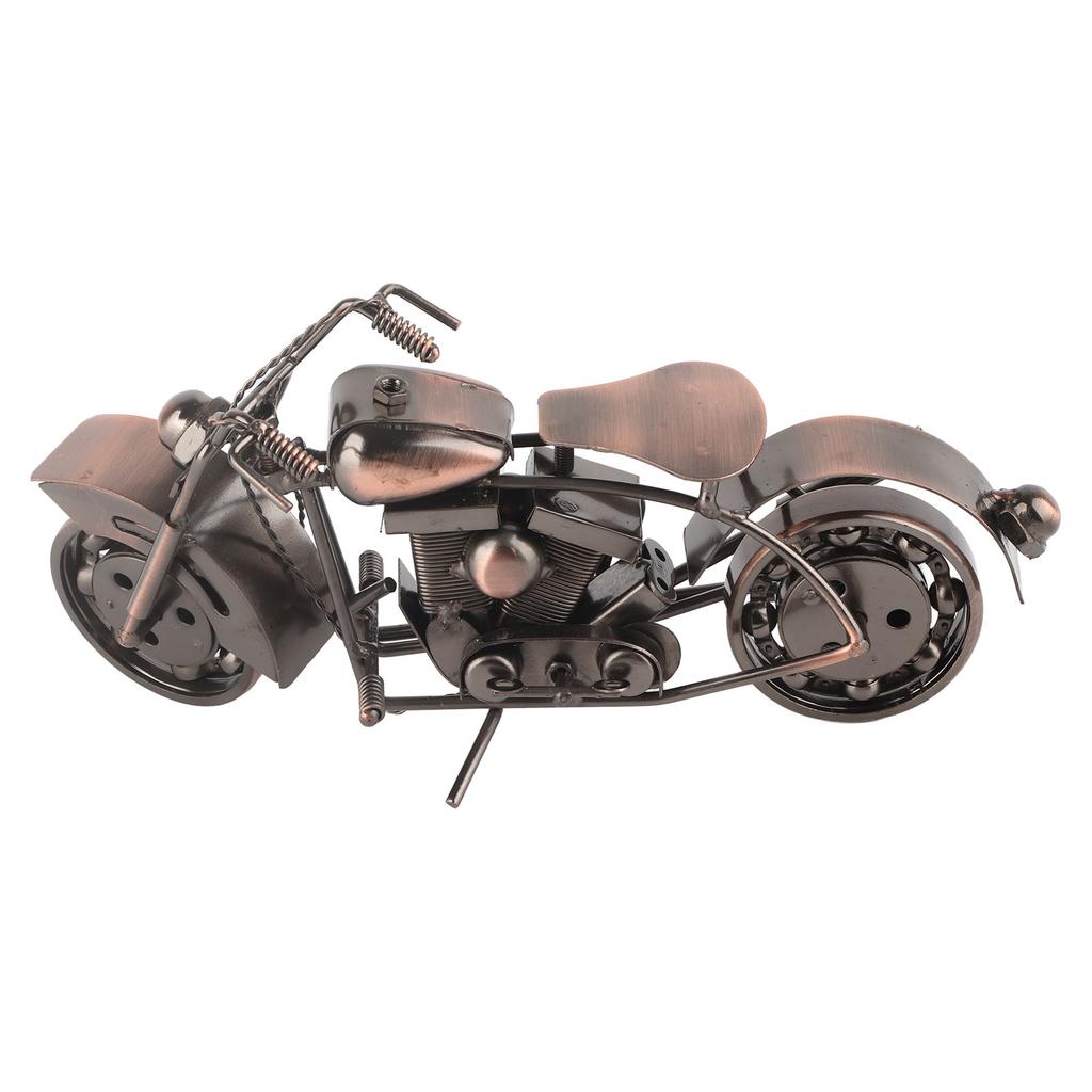 Metal Motorcycle Ornaments Retro Decorative Exquisite Workmanship Iron Ornaments for Living Room