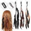 Party Comb Headdress Handmade Novelty Hairclips Hippie Headpieces Headband Headwear Feather Hair Rope