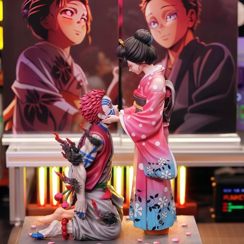 LK Studio Demon Slayer Love Snow Aiwaza Anime figures scene can be Move 27cm/10.62Inch PVC Action Wild Battle Toys Gifts