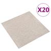 Floor Carpet Tiles 20 Pcs 5 M² 50x50 Cm Light