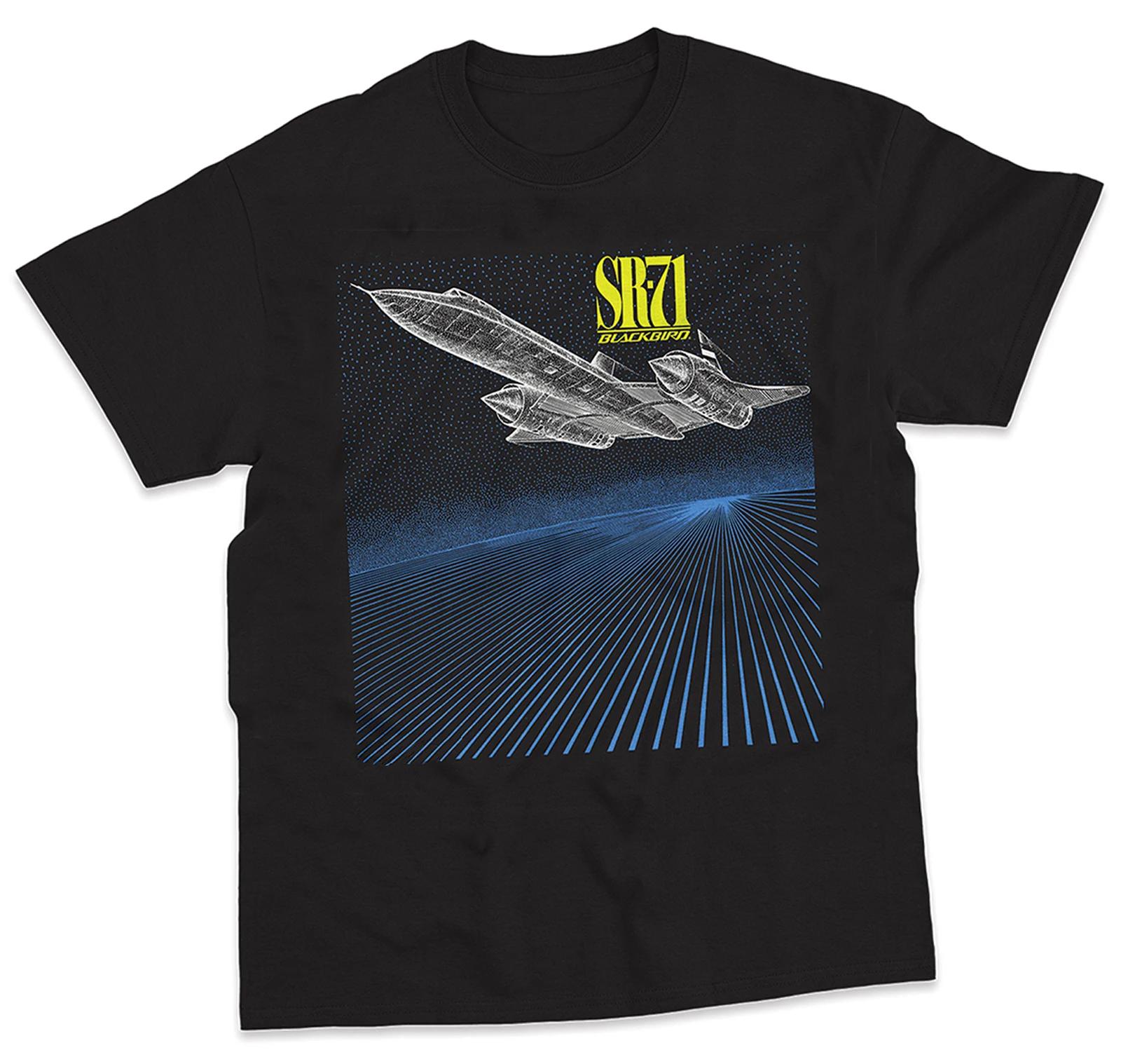 

Creative Design SR71 Blackbird Reconnaissance Aircraft Lines Drawing TShirt Summer Cotton Short Sleeve ONeck Mens T Shirt New S