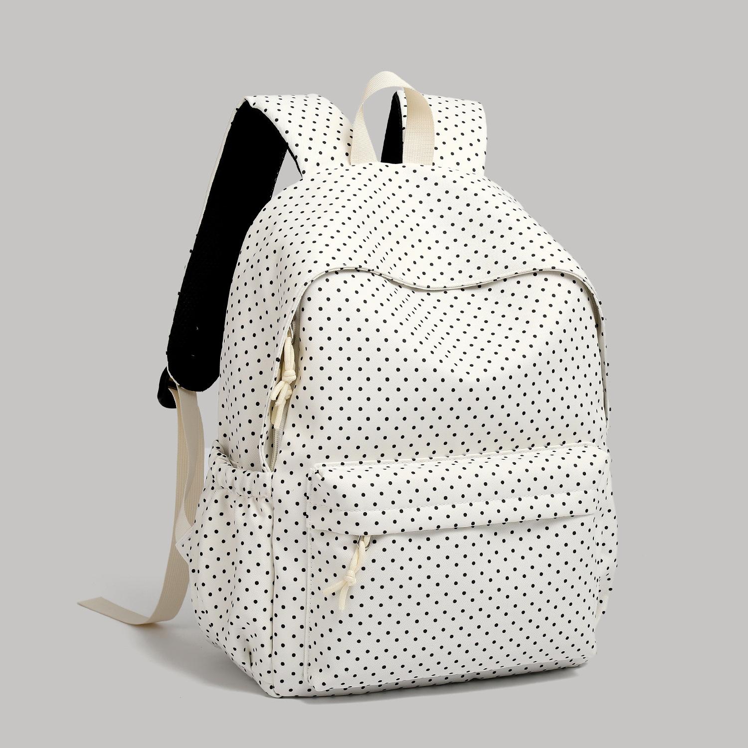 Японский ins маленький свежий школьный рюкзак женский любовь горошек ученик средней школы рюкзак большой емкости высокая ценность студенческий школьный рюкзак large bag