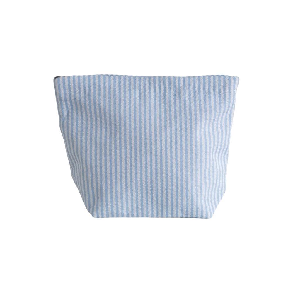 

Large Capacity Striped Cosmetic Bag Handheld Korean Style Women Toiletry Bag Cosmetic Case Washbag Makeup Bag Travel Essential синій