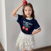 Tutu Xiaoxiang Girls' Short Sleeve Cotton T-Shirt