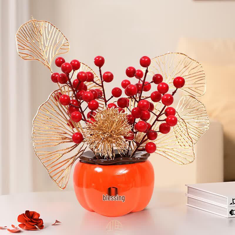 Lucky Persimmon Jar Wedding & Housewarming Decor