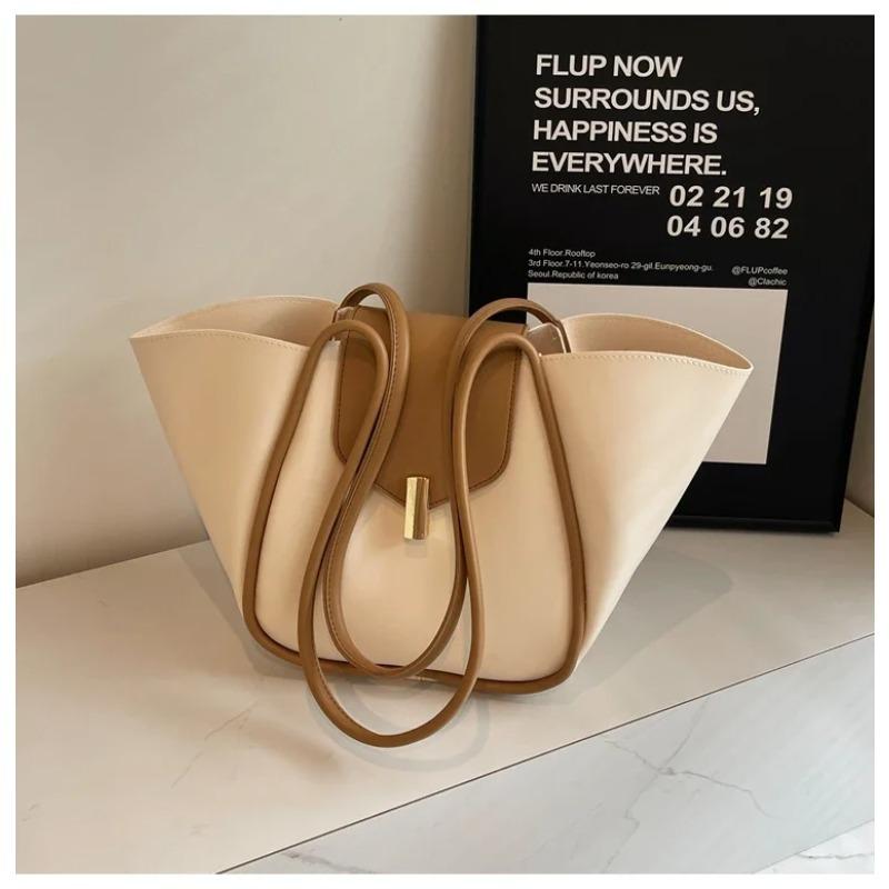 PU Large Capacity Soft Surface Bag Simple Temperament Women's Bags Sale 2026 New Niche Texture Versatile Shoulder Bag