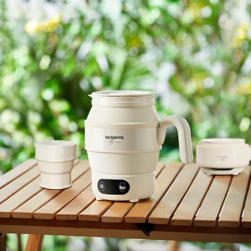 Bear 0.6L Portable Foldable Electric Kettle CN plug (adapter included)