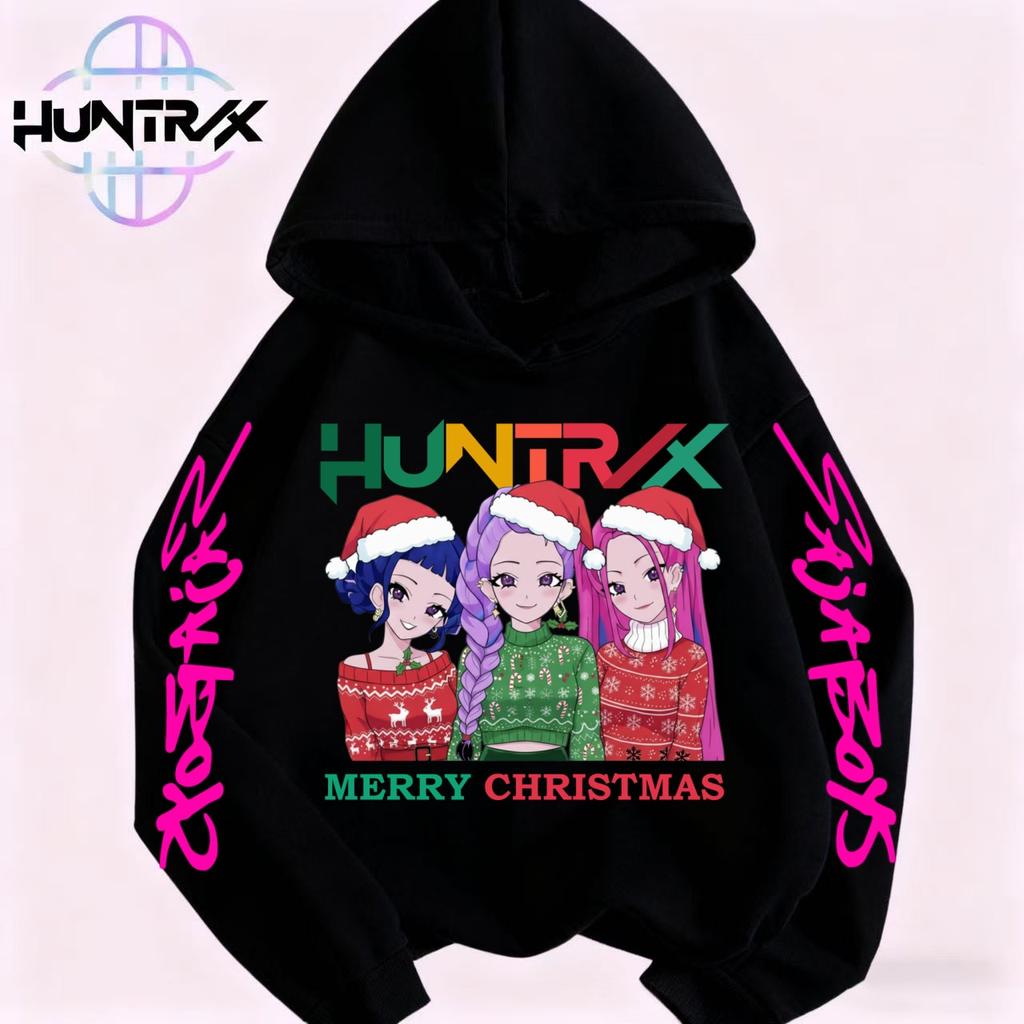 New Christmas KPop Devil Hunter Printed Children's Hoodie Autumn/Winter Long Sleeve Sportswear Casual Hoodie Children Top