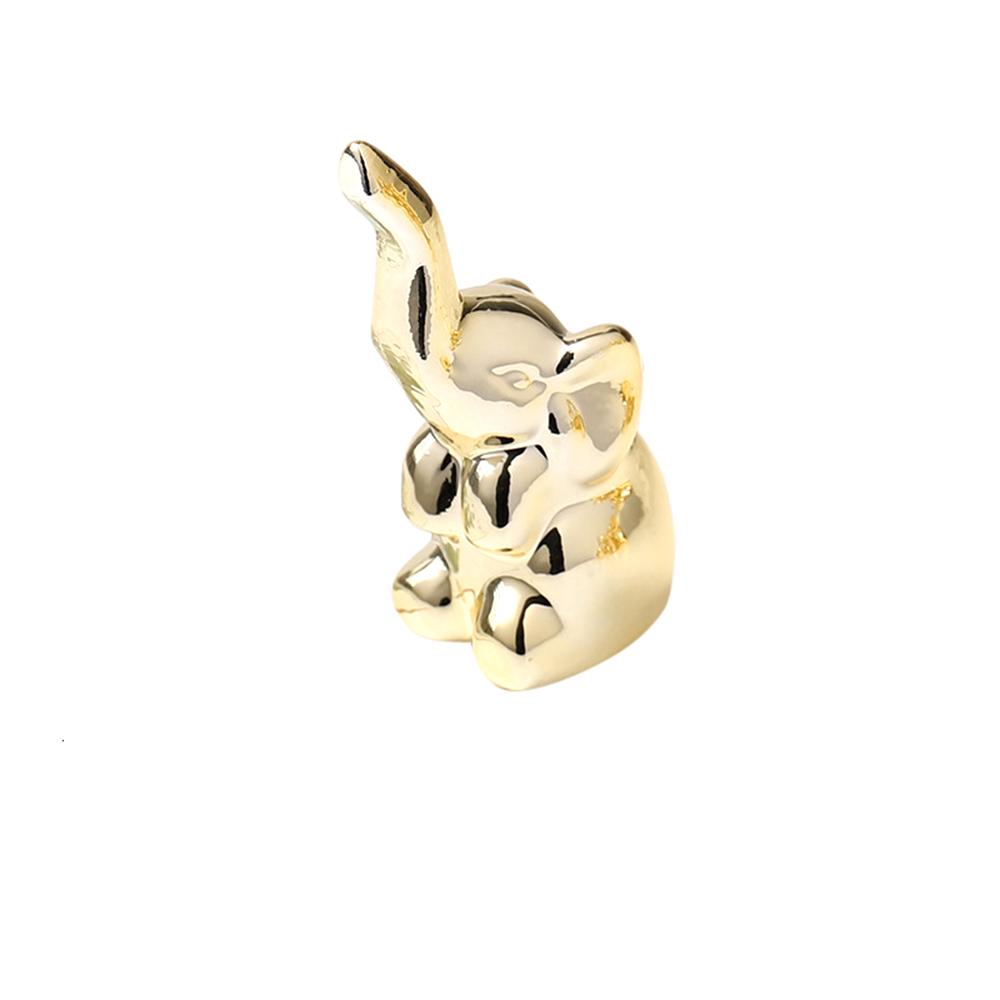 Figurine Nordic Gift Animal Styling Golden Ornaments Miniature Home Decor Ceramic  Crafts