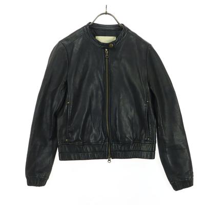 Jewel Changes Long Sleeve Leather Single Riders Jacket 38 Sheep Leather Women Used