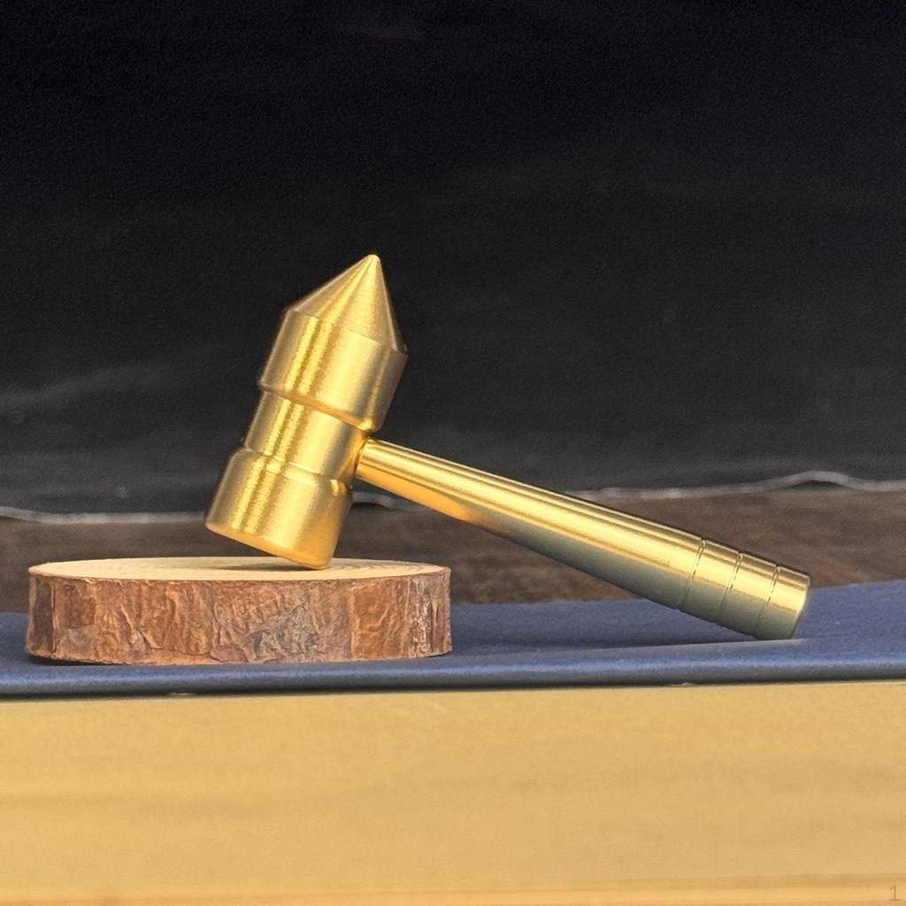 Mini Brass Hammer Walnut Repair Tool Gift Lightweight Jewelers
