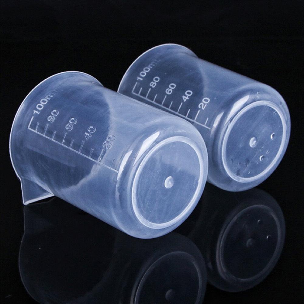 30pcs 50ml/100ml/150ml/200ml Clear Plastic Graduated Measuring Cups Mixing Cups for Resin Epoxy Paint