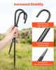 16-Inch 24 Pack Rebar Stakes Heavy Duty J Hook Galvanized Ground Anchors