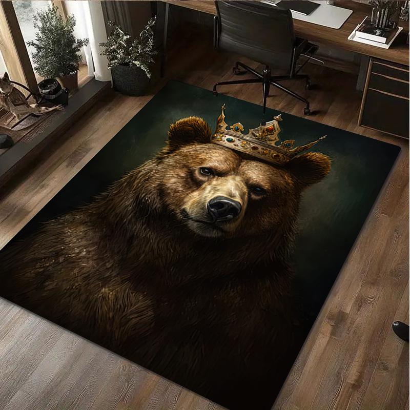 1Pc Flowers Animal Rug - Home carpet Office Decorative Carpet For Living Room Bedroom Door Mat Floor Rug Computer Chair Area Rug