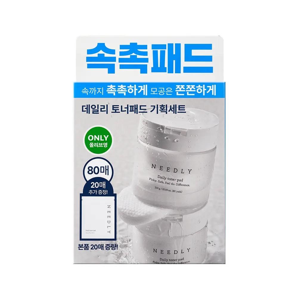 NEEDLY Daily Toner Pad Set (80 Pads + 20 Pads)