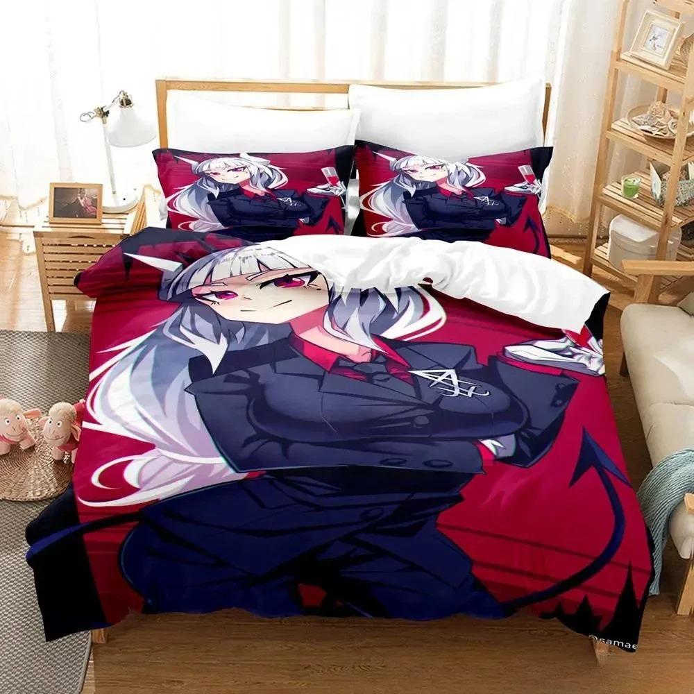 Anime Game Helltaker Bedding Set Duvet Cover Bed Set Quilt Cover Pillowcase Comforter king Queen Size Boys Adult Bedding Set