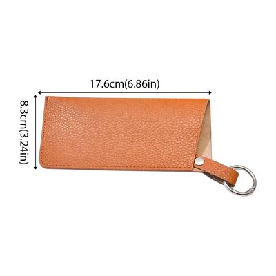 Leather Sunglasses Storage Bag Reading Eyeglasses Case Protective Box Hanging Glasses Portable Cover Sunglasses