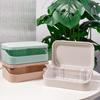 Portasapone da bagno con coperchio, contenitore per sapone in plastica per la casa, mantiene il sapone asciutto, portasapone da viaggio portatile, contenitore per sapone.