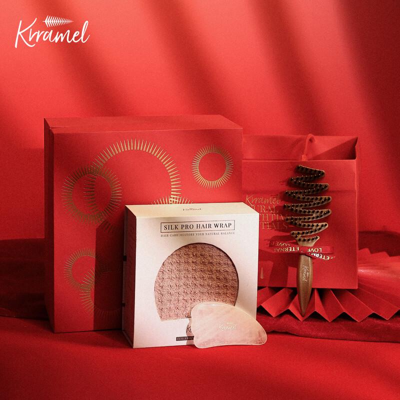 KRRAMEL Premium Bristle Hair Comb Gift Set Standard