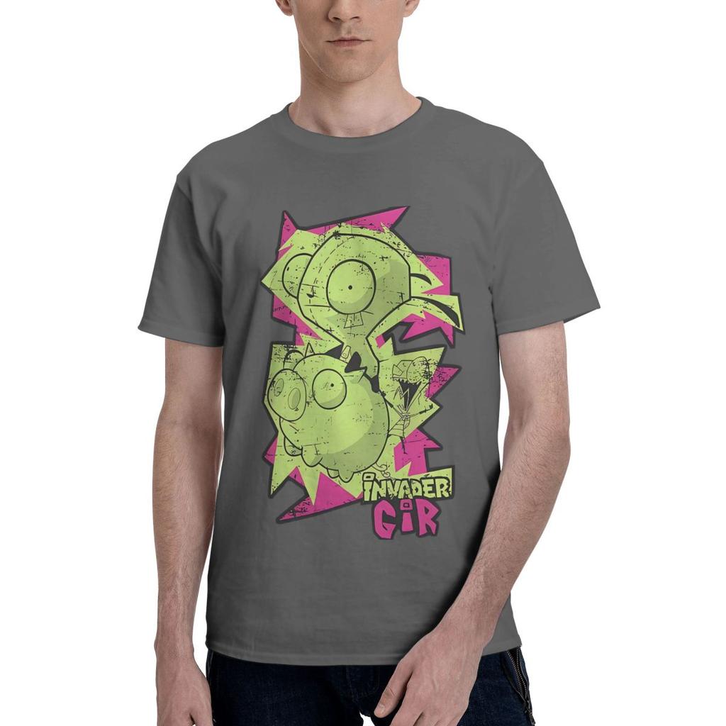 Gir Eindringling von Invader Zim 100% Baumwolle Lässig Atmungsaktiv Bequem Vintage High-End Herrenbekleidung Lustige Geschenke
