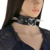 1 st Gotisk Lång Spik Choker PU-läderhalsband Punk Stor Nitnitad Halsband för Män Kvinnor Gotiska Smycken Tillbehör