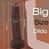 11 Inch Realistic Black Dildo - Lifelike Silicone Big Thick Sex Toy with Strong Suction Cup for Hands-Free Vagina & Anal Stimulation