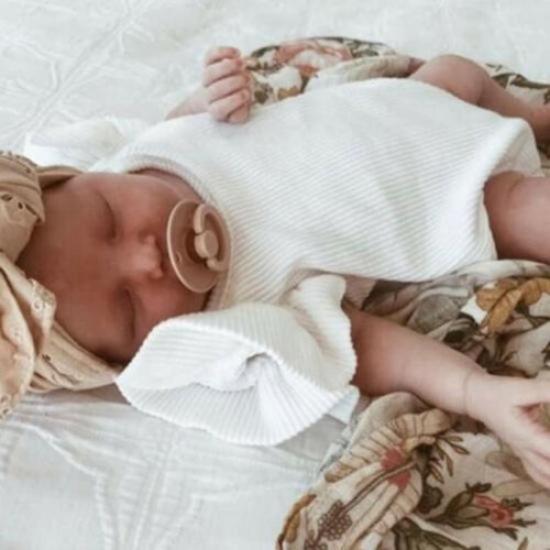 Novorozenec Kojenec Holčička Bavlněný kombinéz kombinéza Bodysuit Letní oblečení Outift