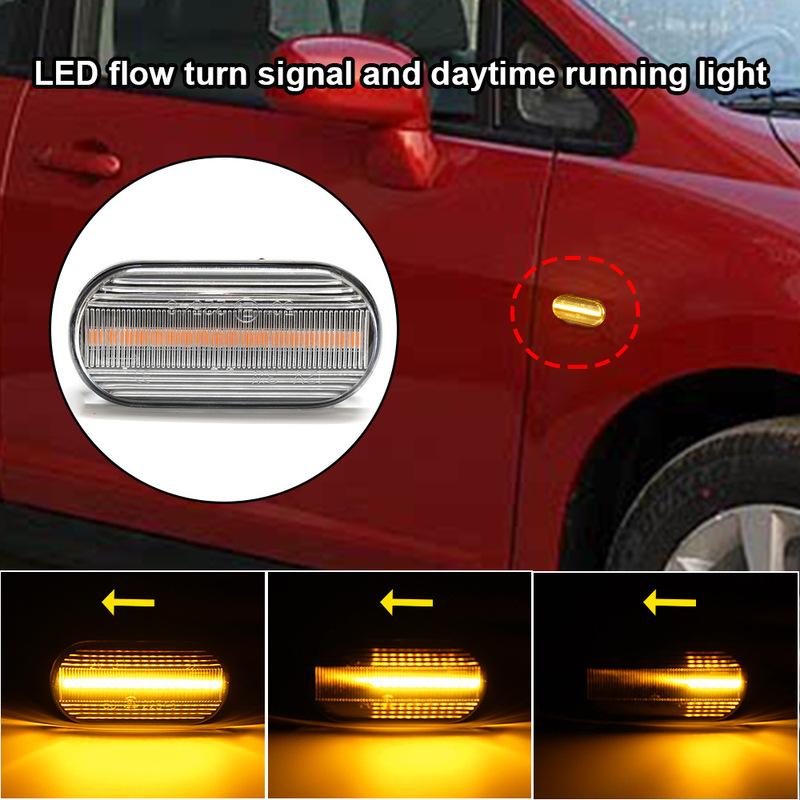 For Nissan XTrail,Qashqai,Qida Pathfinder car leaf board LED flow turn signal