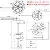 HD Boat Car Fuel Sending Unit with 100 ~ 1500 Mm Fuel Level Sensor With Indicator Tank Meter 0~190 Ohm Fuel Gauge For Motorcycle