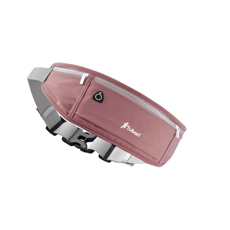 Уличная водонепроницаемая невидимая поясная сумка для бега, спортивная поясная сумка для мужчин и женщин, скрытая сумка для фитнеса коричневый