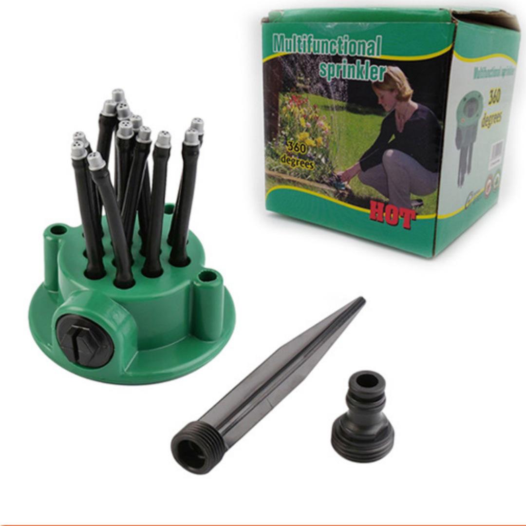 

Многофункциональная садовая дождевальная насадка 360° и инструмент для полива газона
