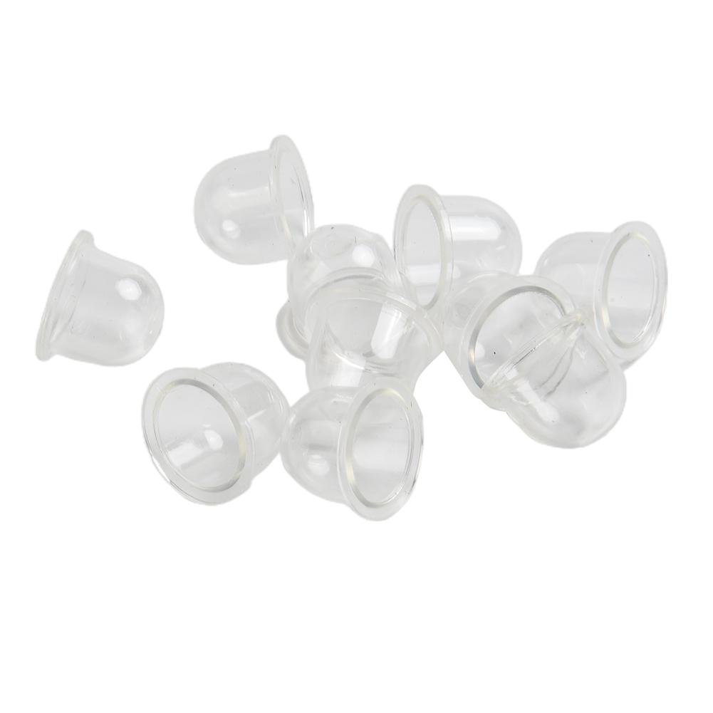 10pcs Fuel Primer Bulb For Hedge Strimmers Trimmer Chainsaws Petrol Plastic Primer Supply Transparent For Trimmers Brushcutters