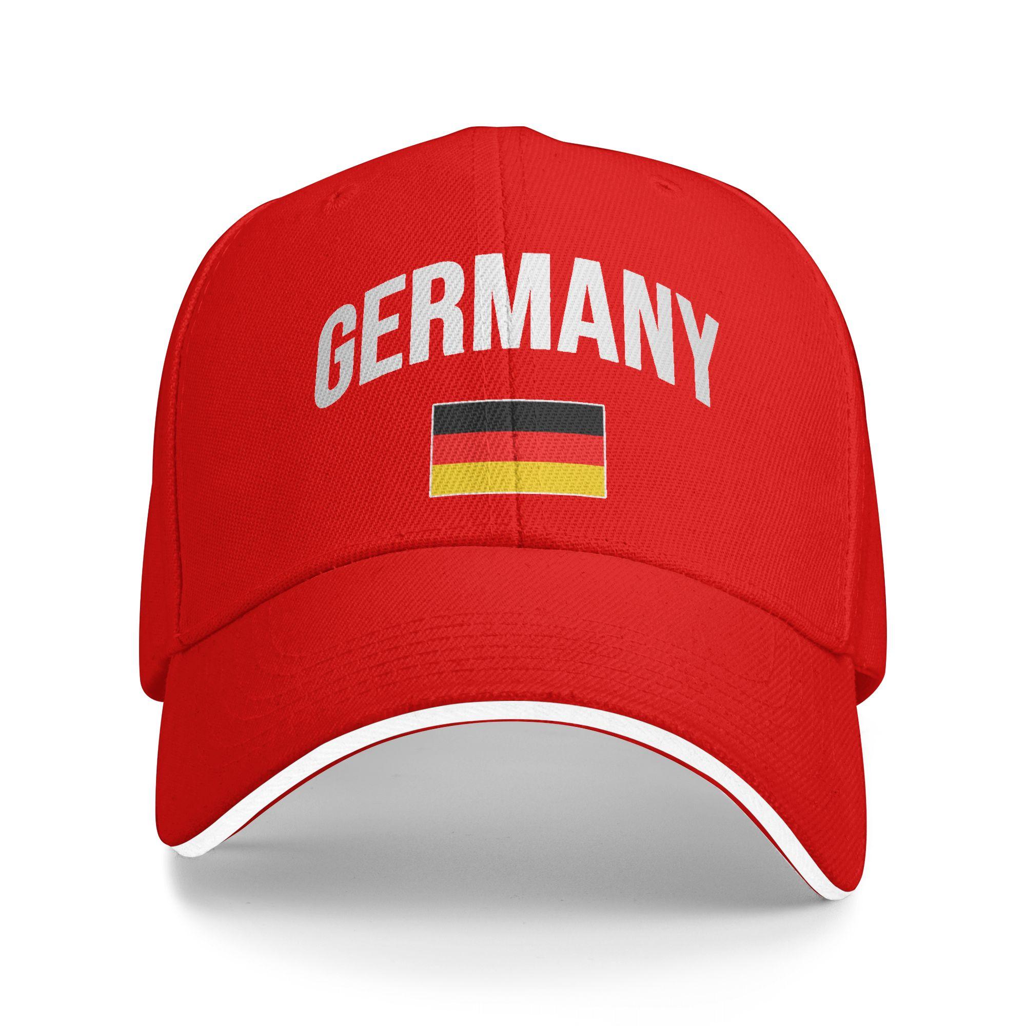 Unisex GerUnisexy GerUnisex Flag Outdoor Hat  Sun Cap Casual Baseball Cap Sports Hats One Size