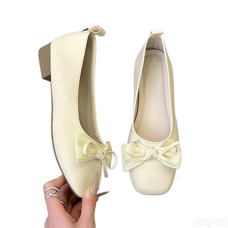 Low order shoes for women's spring summer new flat bottom versatile shoes simple comfortable casual daily single shoes