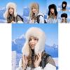 Winter Outdoor Womens Knit Warmth Hat With Earmuffs For Cold Weather Protection