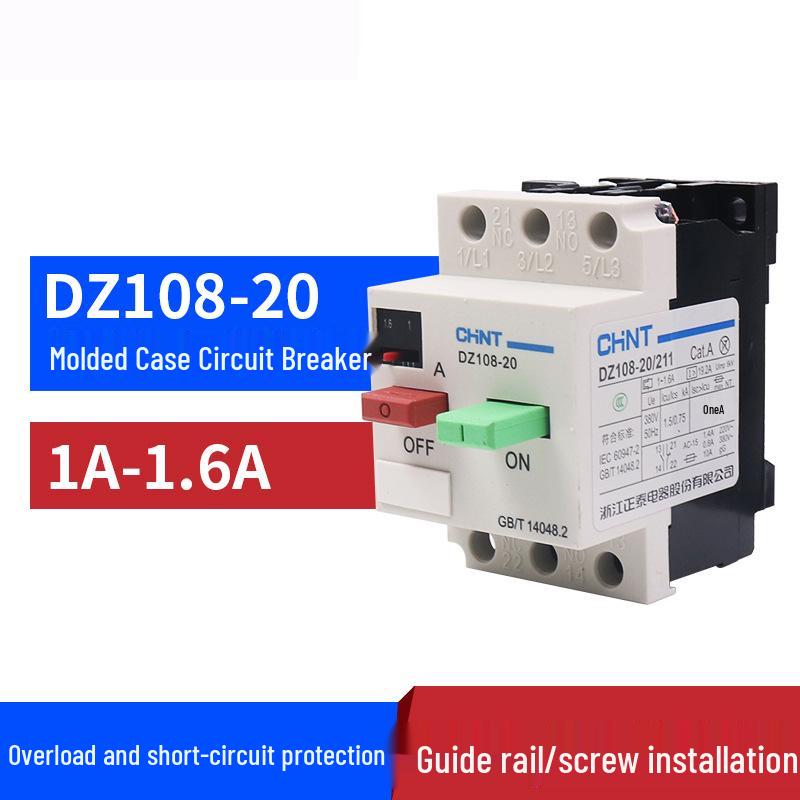 Chint DZ108-20 Motor Protector Circuit Breaker (20A/16A/12.5A/10A/8A/6.3A)