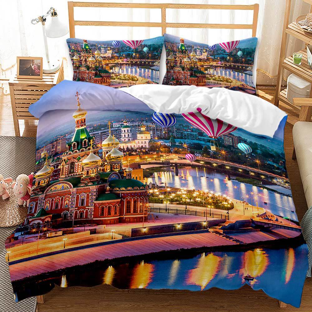 Flying Journey 3D Art Duvet Cover Set King Queen Double Full Twin Single Size Bed Linen Set