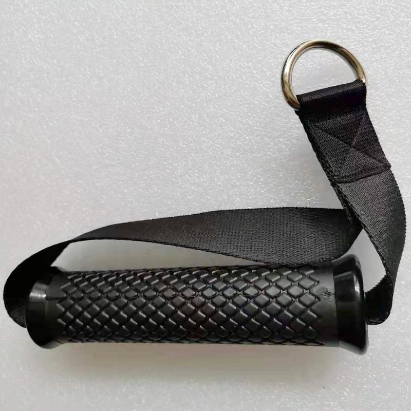 גומיות התנגדות לאימון רב-תכליתי ידיות אחיזה מונעת החלקה רצועת ניילון חזקה אחיזת פיטנס ידית משיכה אביזרי גנטרי