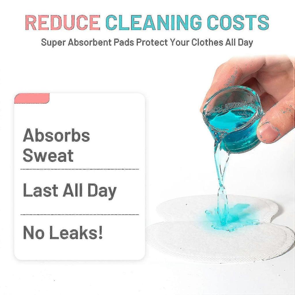 100 Packs Underarm Sweat Pads,aoeoun Armpit Sweat Pads For Women And Men, Disposable Underarm Pads For Sweatin